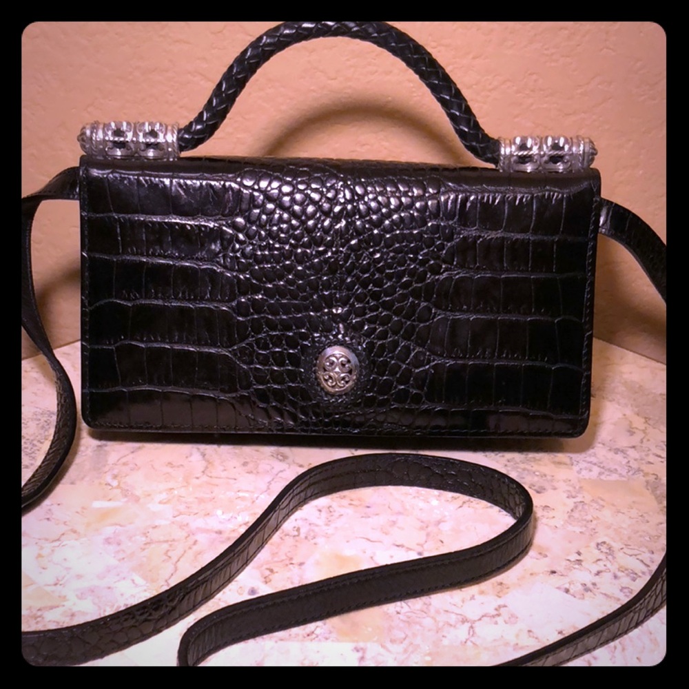 Vintage Brighton Organizer Leather CrossBody Bag